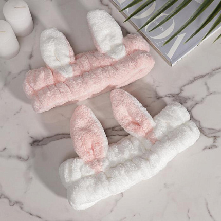 Повязка для умывания "Зайка", цвет микс, аксессуары и принадлежности