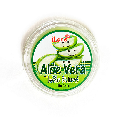 Бальзам для губ с алоэ вера ILLENE, 10г, для губ