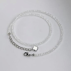 Чокер-браслет Хрусталь Сваровски и гематит (диаметр бусин ~3 мм)