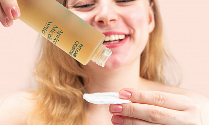 Вода мицеллярная абрикосовая Amoveo, 120 мл, очищение, тонизирование