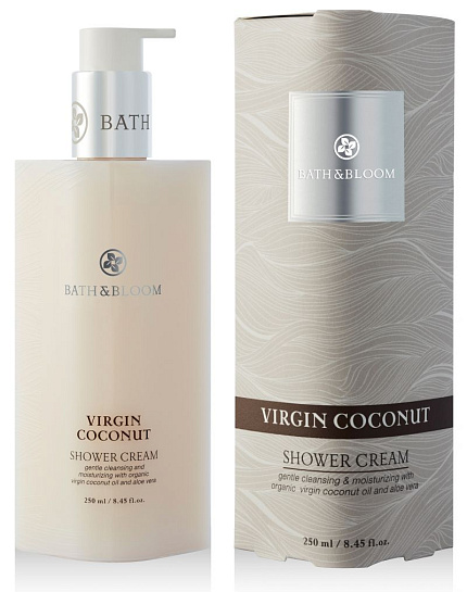 Крем для душа "Натуральный кокос" Bath&Bloom, 250 мл, распродажа %