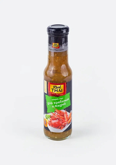 Соус острый для креветок и мидий Real Thai, 315 г, тайские соусы