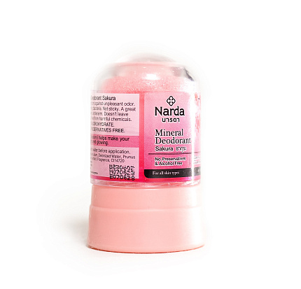 Дезодорант минеральный сакура Narda, 45г, дезодоранты