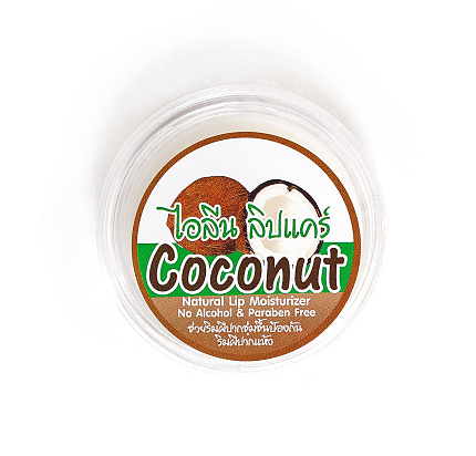 Бальзам для губ с кокосом ILLENE, 10г, для губ