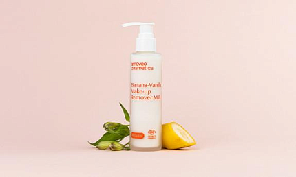 Молочко для снятия макияжа бананово-ванильное Amoveo, 120 мл, очищение, тонизирование