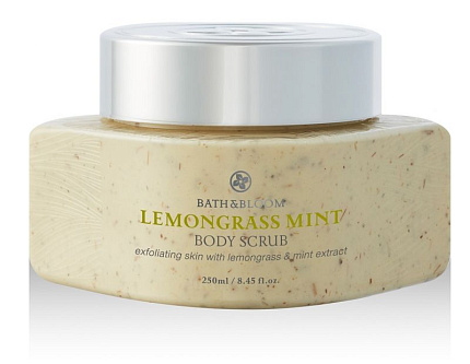 Скраб для тела "Лемонграсс и мята" Bath&Bloom, 250мл, скрабы, маски