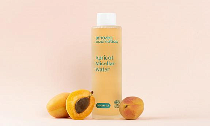 Вода мицеллярная абрикосовая Amoveo, 120 мл, очищение, тонизирование